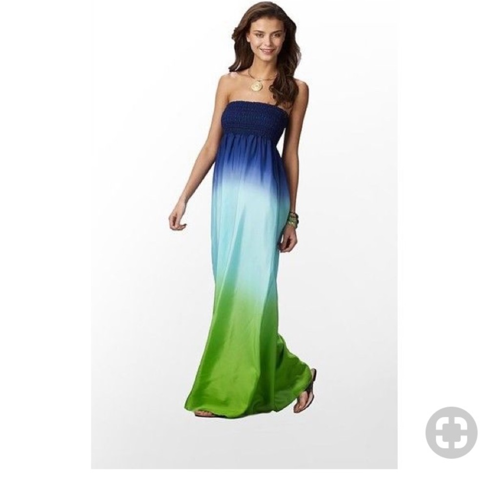 Silk Carrie Lilly Pulitzer dip die ombré dress